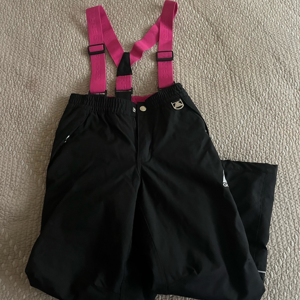 Gerry Weber Black and Pink Snow Bibs with base layer